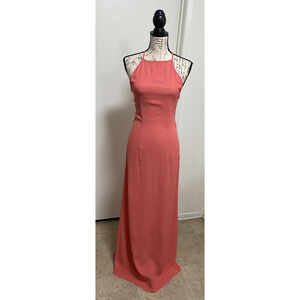 Anthropologie Flynn Skye Dress Womens Small Coral Adaline Maxi USA